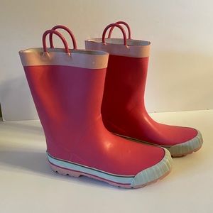 Lands End Bubble Gum Pink Rain boots